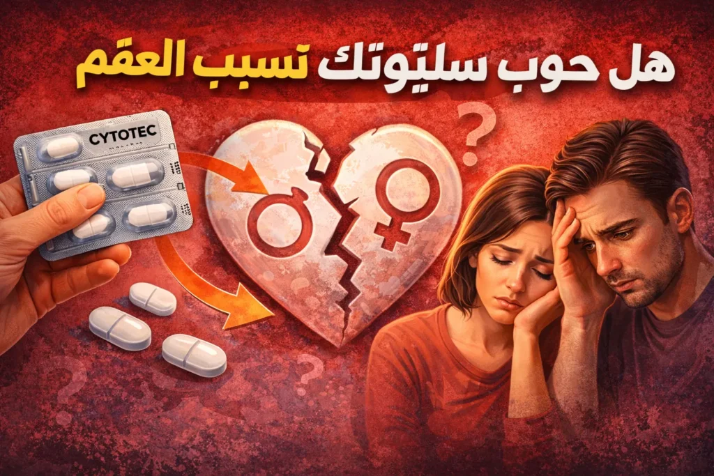 هل حبوب سايتوتك تسبب العقم وما تأثير استخدام سايتوتك على الخصوبة
